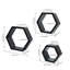 Tablette flottante hexagonale 3 pièces Lashundra