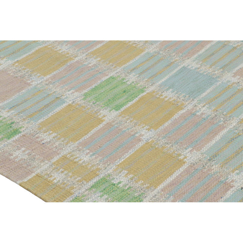 Scandinavian Wool Geometric Area Rug, Rectangle 5' x 7'