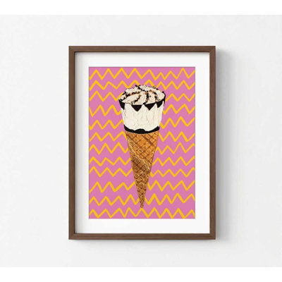 Décoration pop art crème glacée - décoration murale prête à accrocher