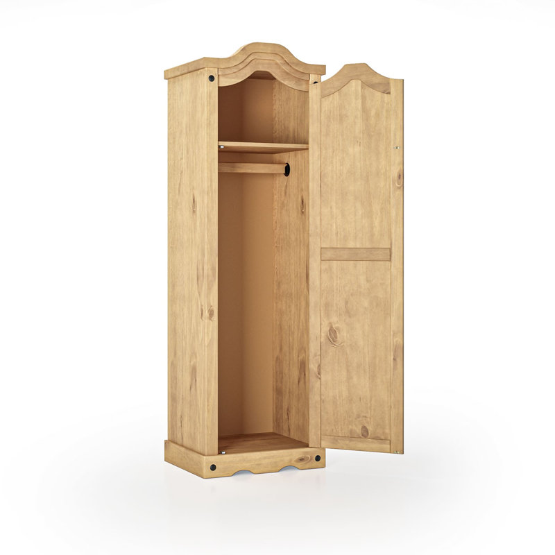 Gulzaar 1 Door Solid Wood Wardrobe