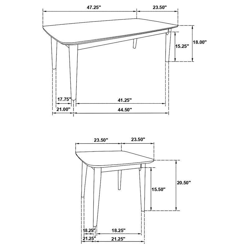 Ensemble de tables basses rectangulaires