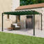 vidaXL Gazebo with Louvered Roof Outdoor Patio Pavilion Fabric and Aluminium