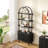70.63" Tall Etagere Arched Bookcase With Cabinet-537332329