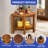 Fan-Shaped Solid Wood Shower Bench