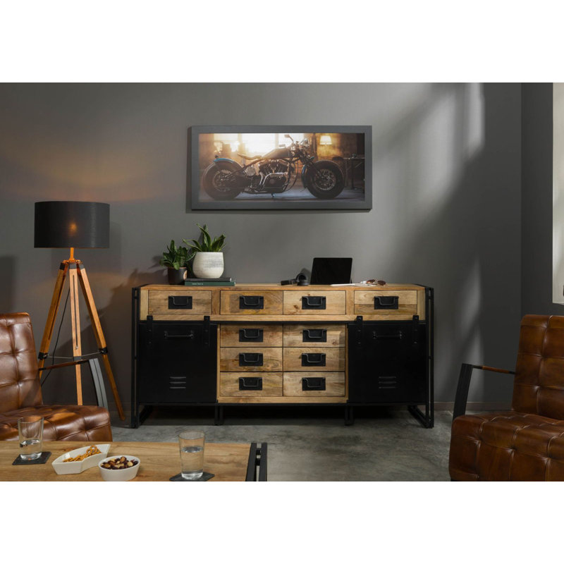 BLACKBURN 195cm Solid Wood Sideboard
