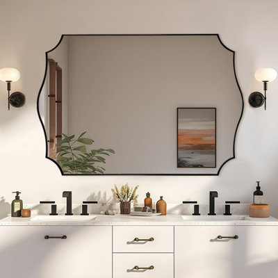 Miroirs muraux rectangulaires festonnés Anayalee Décoratif