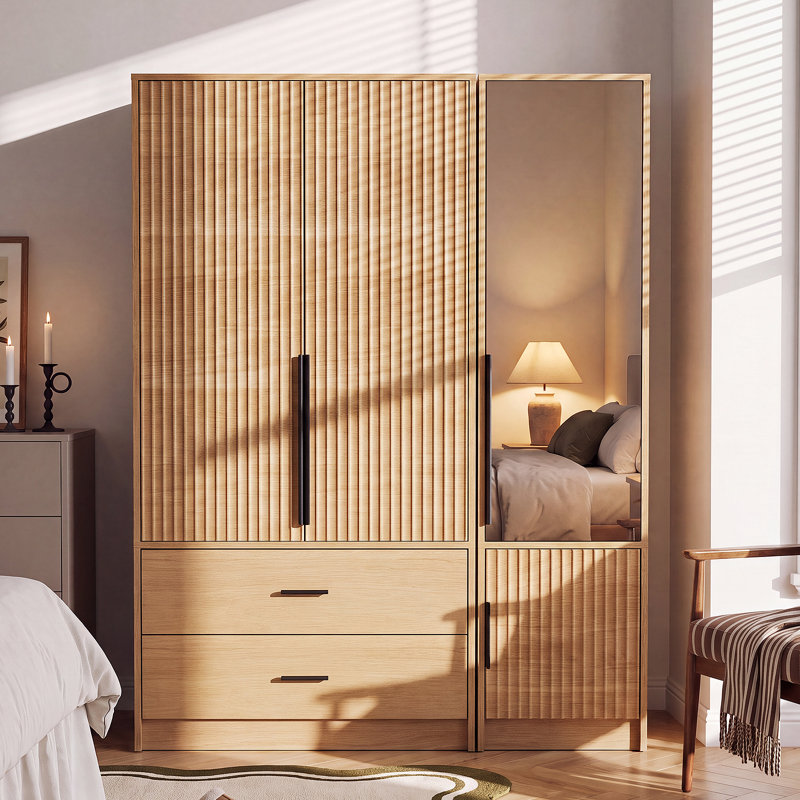 Armoire 3 portes avec miroir pleine grandeur