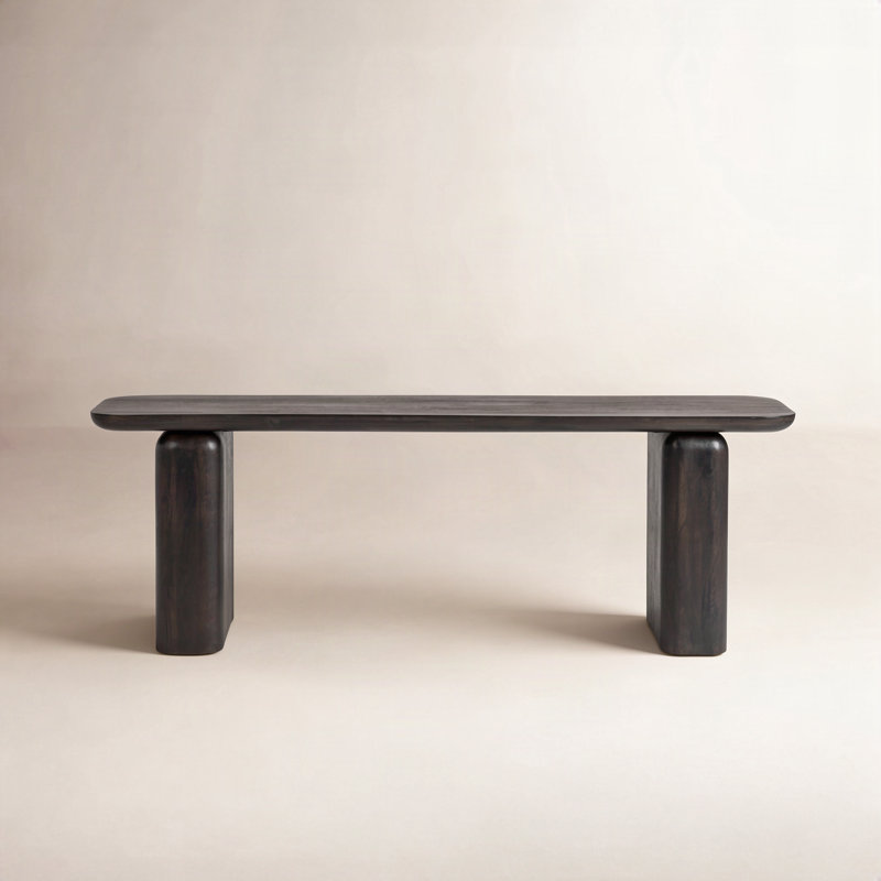 Chloe Mango Wood Console Table, Truffle Roast