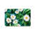 Blanc / motif floral vert