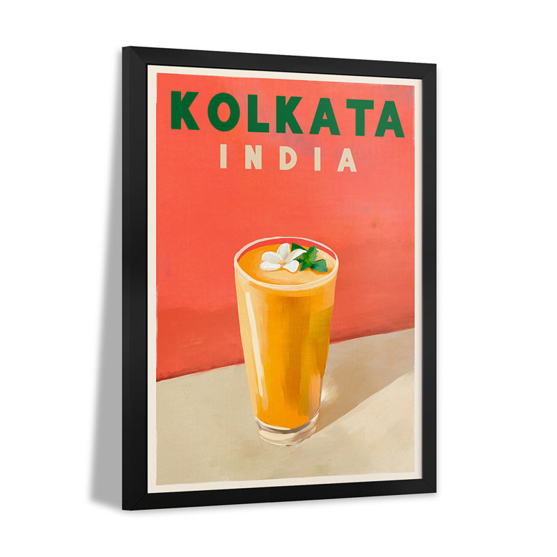 Affiche de voyage Kolkata, H 32 po x l 24 po