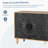 Black Carved Symmetrical Design Door And Wood Coloured Frame For TV Stand Table-767735297
