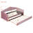 Twin Size Upholstered Daybed With Trundle,Velvet Sofabed With USB Charging Ports,No Box-Spring Needed-590531851