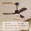 Ventilateur de plafond d'intérieur à hélice de 41,7 po avec télécommande et ensemble d'éclairage à DEL inclus