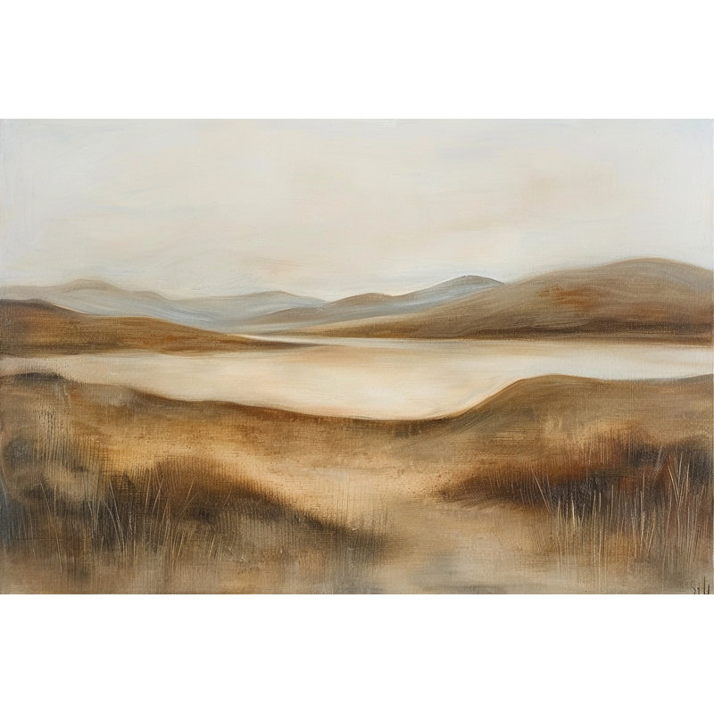 Art mural sur toile Amber Valley Reflection, H 32 po x l 48 po x P 1,5 po