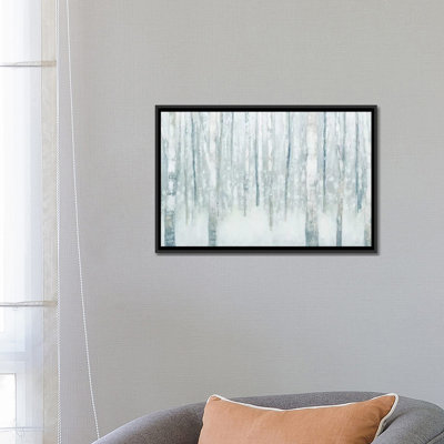 «Birches in Winter II», reproduction d'art sur toile tendue