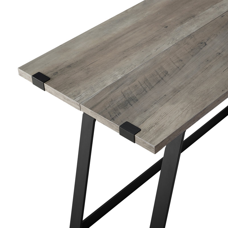 Buxton Metal Base Writing Desk, Grey Wash