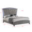 Ensemble de chambre avec lit tapissier Markayla-431020502