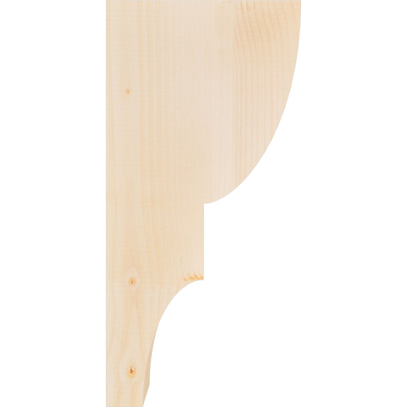 Corbeau Ridgewood, H 24 po x l 3,5 po x P 12 po, Sapin de Douglas, Lisse