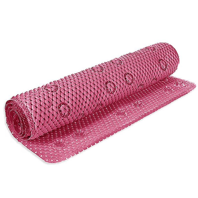 Aalasia Foam Non-Slip Shower Mat, Pink