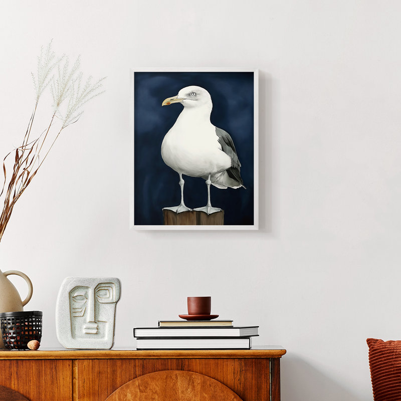 NAUTICAL Series CLII - Impression encadrée de qualité supérieure - Prêt à accrocher - Aucun clou requis, Blanc / Blanc