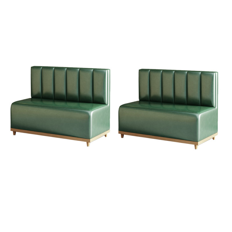 Banc rembourré simple en similicuir