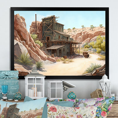 Arizona Wild West Gold Mine II - cadre flottant, impression sur toile