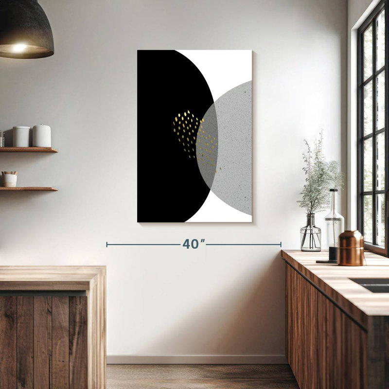 Avery or noir minimaliste III, H 39 po x l 26 po