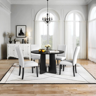 5-Piece Round Dining Table set