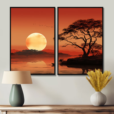 Africa Spirit Of The Wild 1 - Large Tree African Canvas Wall Art