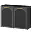 Double armoire à poubelle coulissante 2 x 13 gallons-137449951