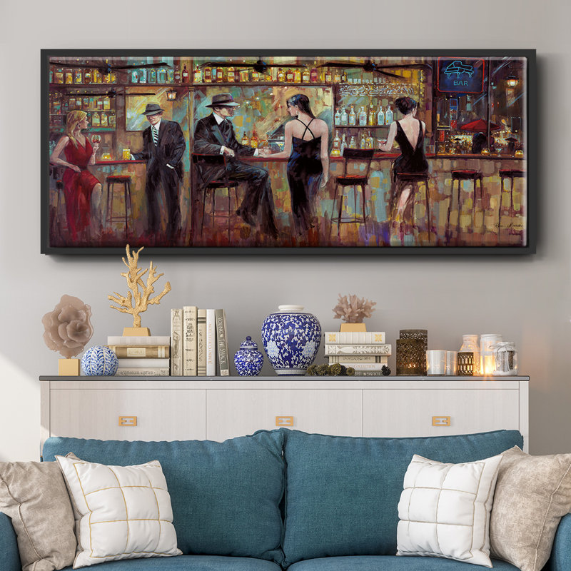 Happy Hour- Framed Canvas