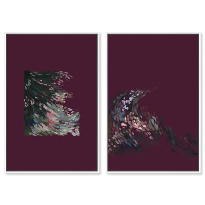 Delicate Spring Set Abstract Canvas Print by Oliver Gal, Black Frame, 10 x 15
