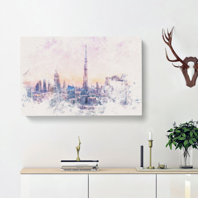 Dubai Skyline - Wrapped Canvas Print