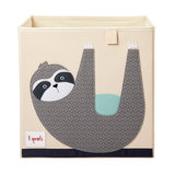 3 Sprouts - Toy Storage Cube for Baby and Kids - Sloth