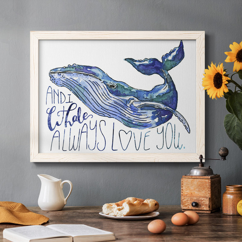 «Whale Love I», H 22 po x l 32 po x P 1,5 po, Blanc