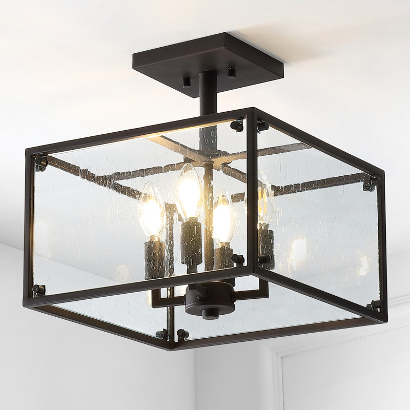 Plafonnier semi-encastré 4 lumières 13 po