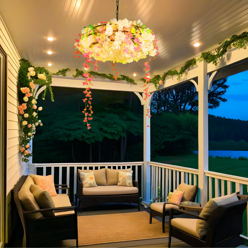 3 Light Dimmable Botanical Decorative Creative Flower Chandelier