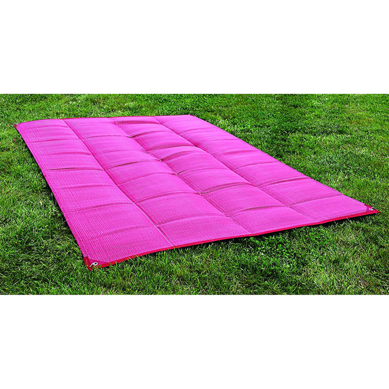 Reversible Outdoor RV Awning Leisure Picnic Blanket, Burgundy