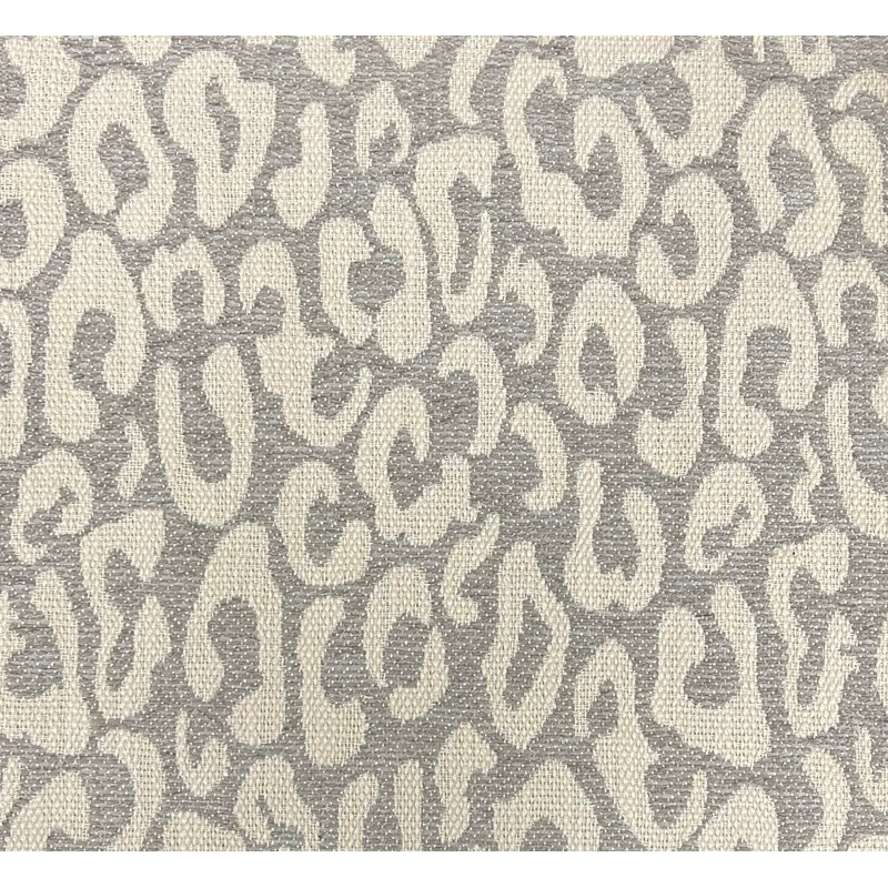 Hepburn-Santana Leopard Print Textured Fabric, Feather