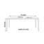 Table de dalle en pierre noire moderne et minimaliste-74618238