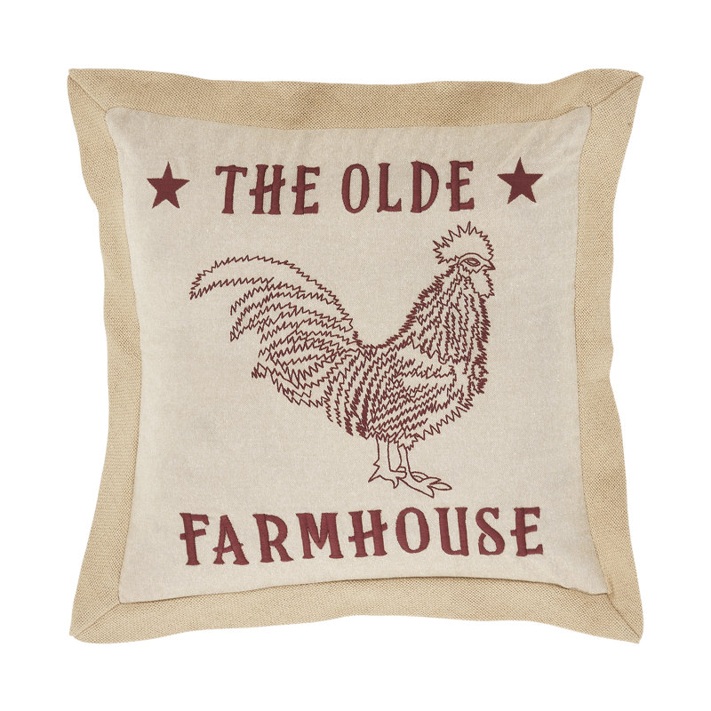 Coussin en coton Cider Mill Olde Rooster