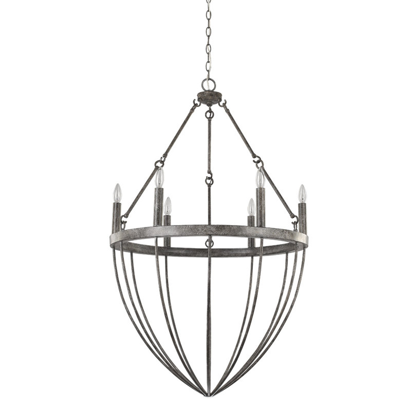 Burhall 6 - Light Dimmable Empire Chandelier