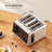 4-Slice Toaster with Touch Controls, 6 Browning & Bread Settings, Extra-Wide Slots for Bagels & Muffins, Removable Crumb Tray, Space-Saving Design