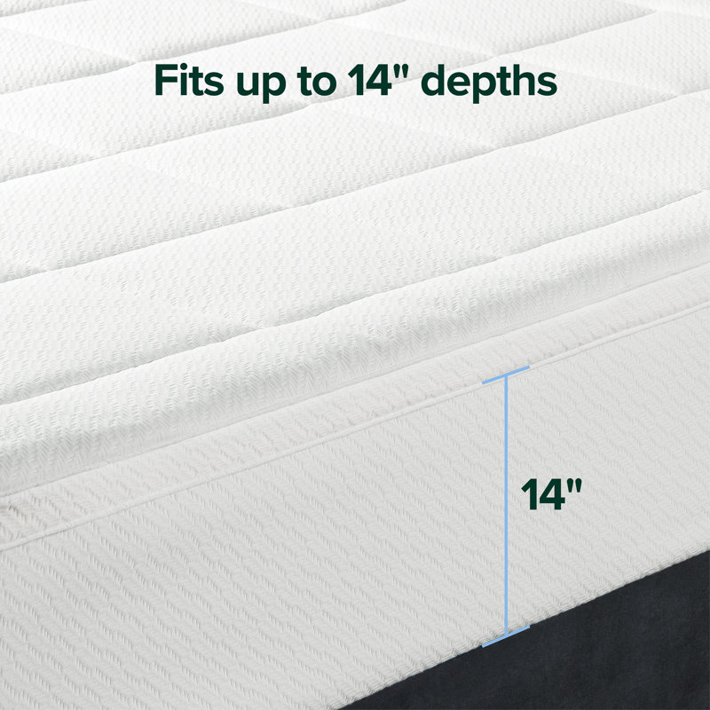 Zinus Cloud Memory Foam Mattress Topper, 2", Twin
