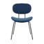 Chaise d'appoint empilable en velours-1725043873
