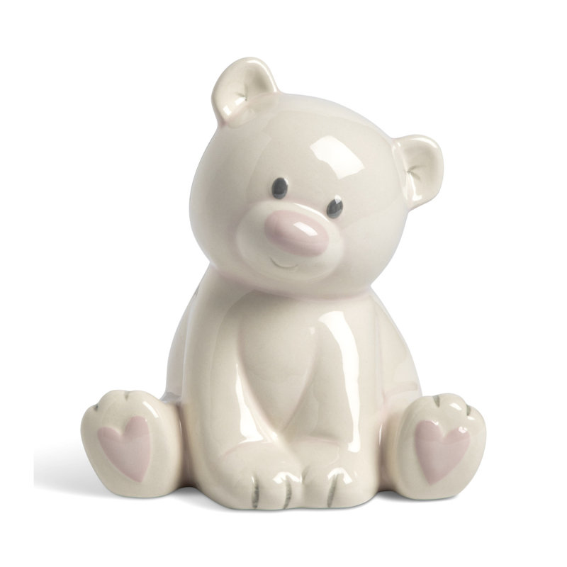 Bayviewpark Animals Piggy Bank, Beige/Pink