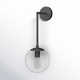Nathanson Single Light Glass Dimmable Armed Sconce