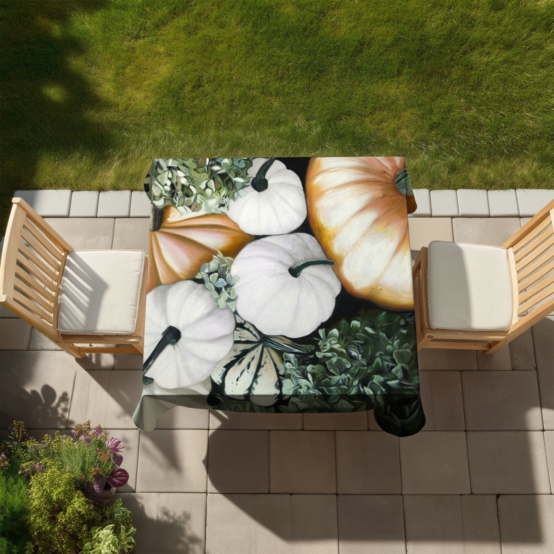 Fall Pumpkins Tablecloth | Indoor/Outdoor Home Decor
