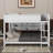 Queen Over Queen Bunk Bed With Built-In Storage Cabinets And Charging Station-1226826280