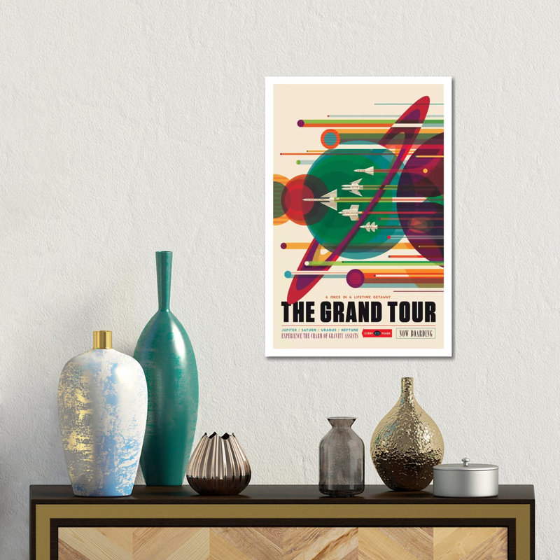The Grand Tour by Nasa - Print on Canvas, 30.48 cm H x 45.72 cm W, Wrapped Canvas